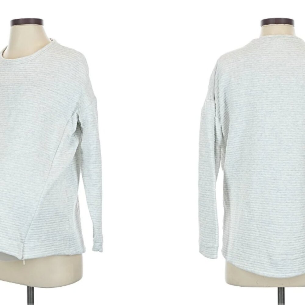 Seraphine Narah | Soft Grey Cotton Blend Maternity & Nursing Sweatshirt